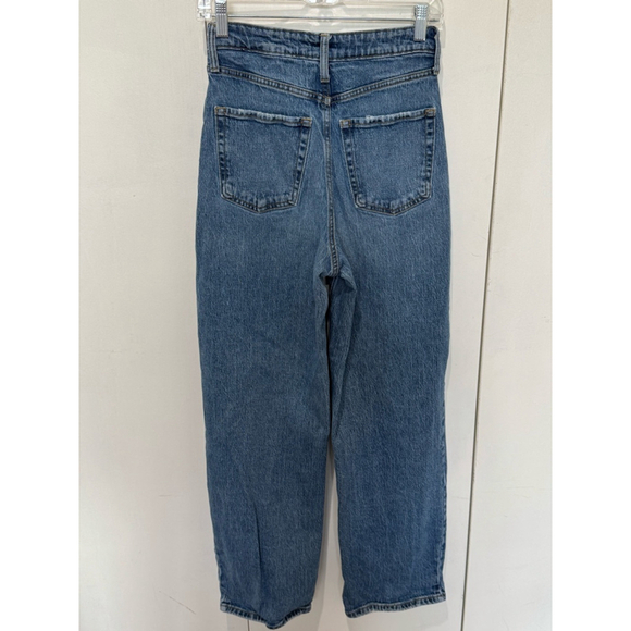 Women's Wild Fable high rise baggy Jeans Size 2/26R Blue Distressed ripped - Picture 3 of 12